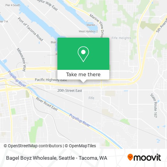 Bagel Boyz Wholesale map