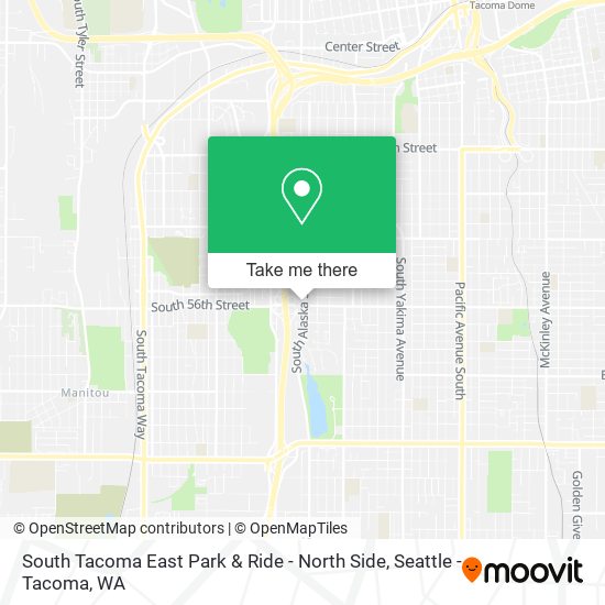 Mapa de South Tacoma East Park & Ride - North Side