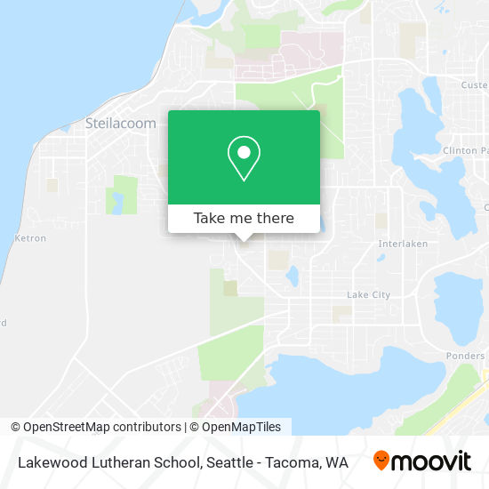 Lakewood Lutheran School map