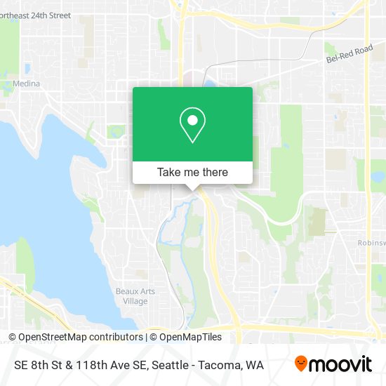 Mapa de SE 8th St & 118th Ave SE