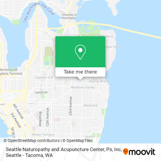 Mapa de Seattle Naturopathy and Acupuncture Center, Ps, Inc