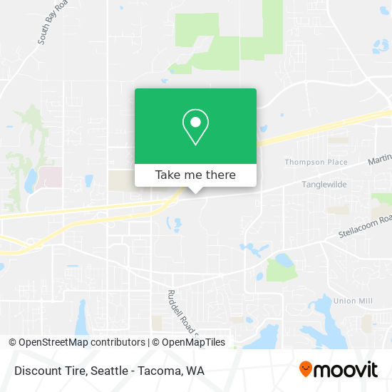 Mapa de Discount Tire