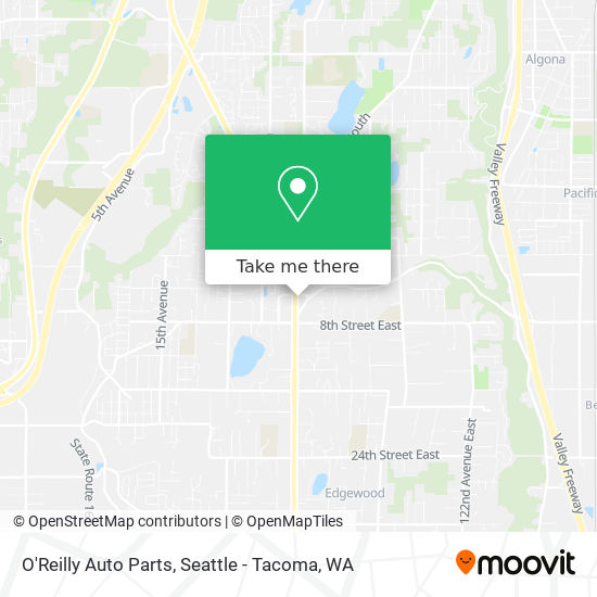 O'Reilly Auto Parts map