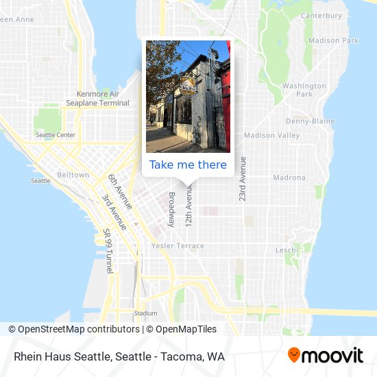Mapa de Rhein Haus Seattle
