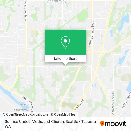 Sunrise United Methodist Church map