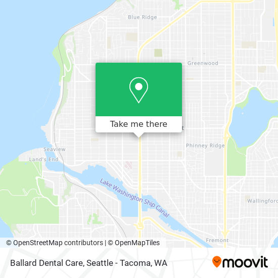 Mapa de Ballard Dental Care