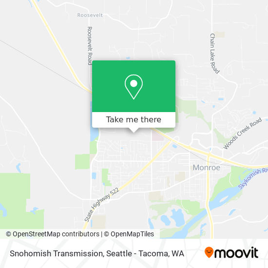 Mapa de Snohomish Transmission