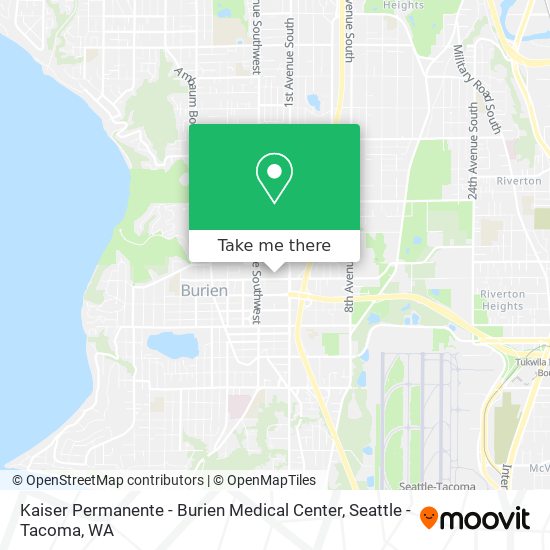 Mapa de Kaiser Permanente - Burien Medical Center
