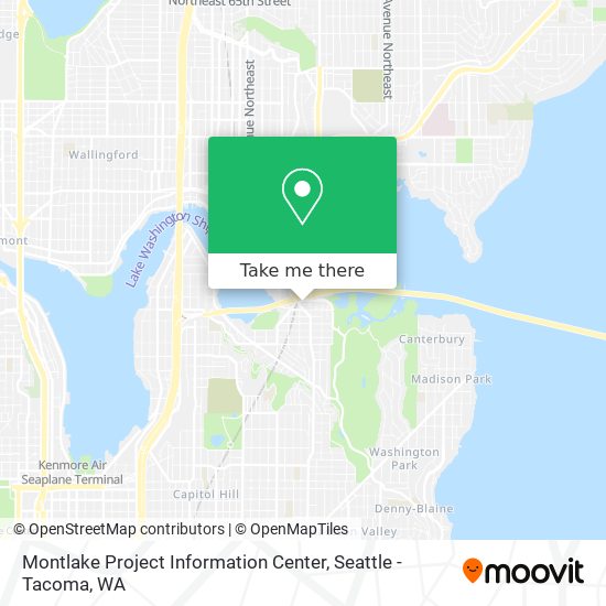 Montlake Project Information Center map