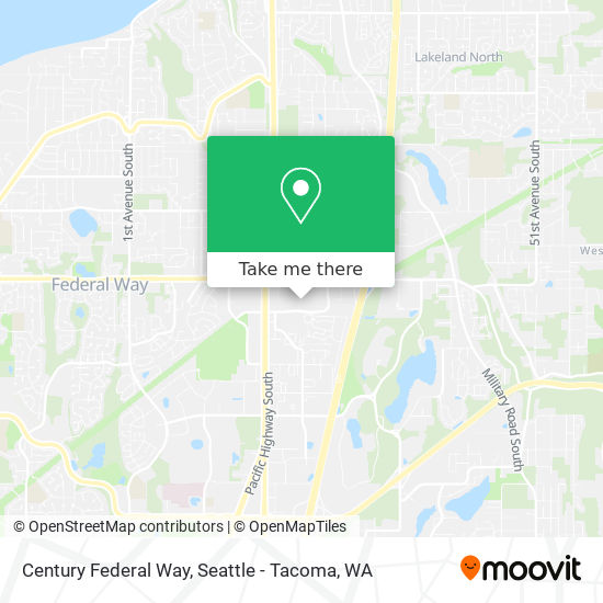 Mapa de Century Federal Way