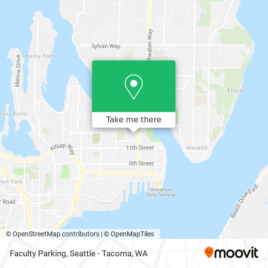Mapa de Faculty Parking