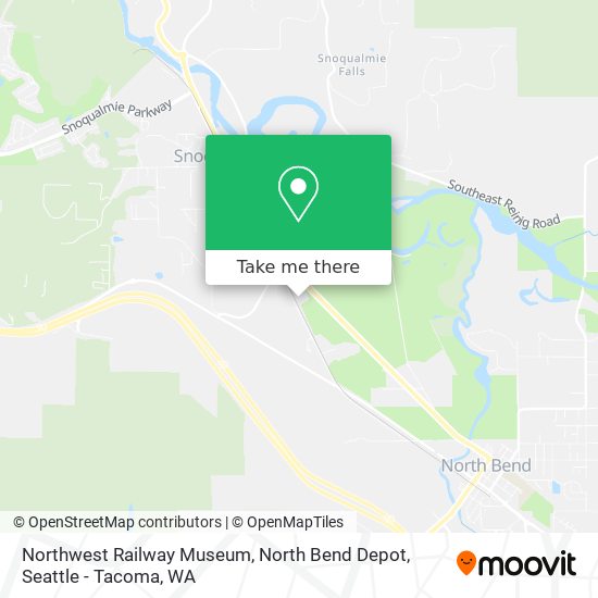 Northwest Railway Museum, North Bend Depot map