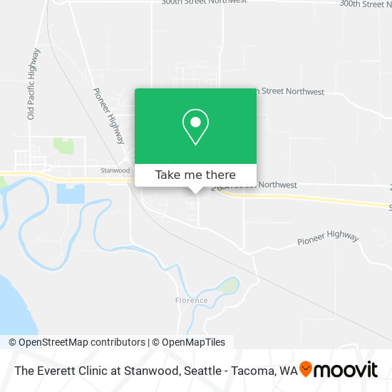 The Everett Clinic at Stanwood map