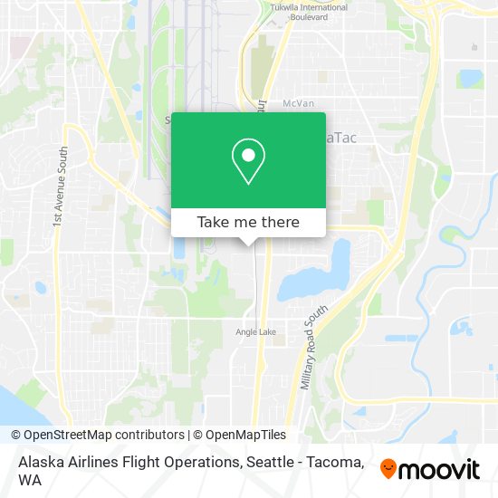 Alaska Airlines Flight Operations map