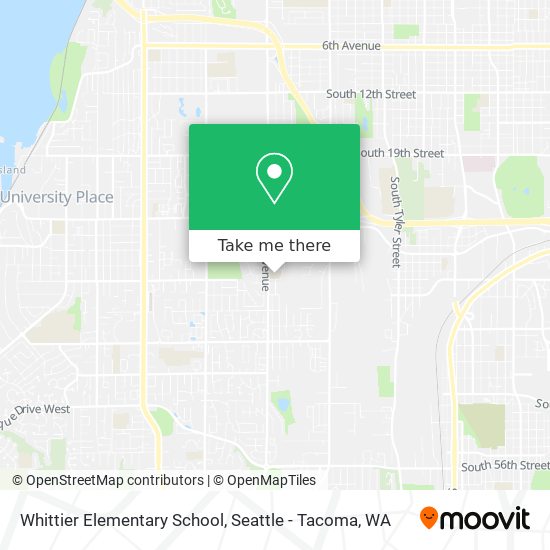 Whittier Elementary School map