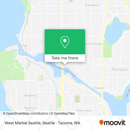 West Marine Seattle map