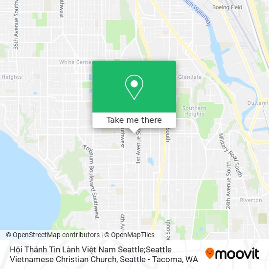 Hội Thánh Tin Lành Việt Nam Seattle;Seattle Vietnamese Christian Church map
