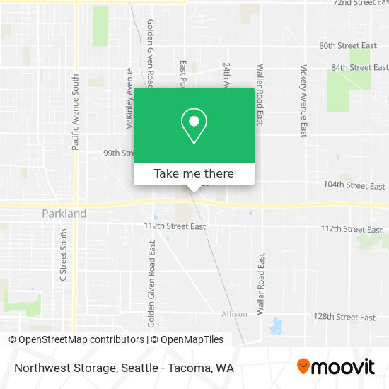 Northwest Storage map