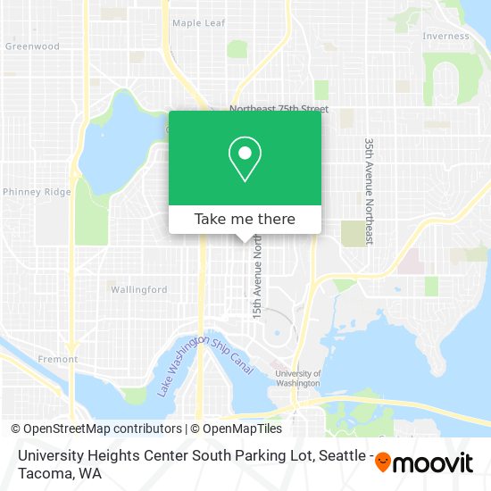 Mapa de University Heights Center South Parking Lot