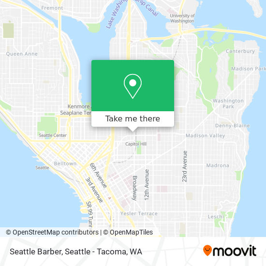 Mapa de Seattle Barber