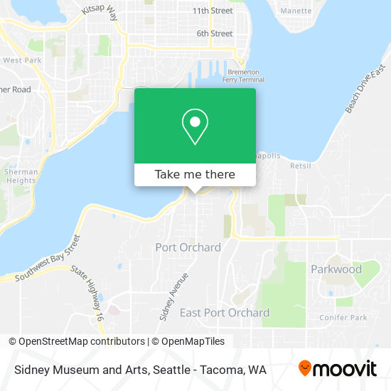 Sidney Museum and Arts map