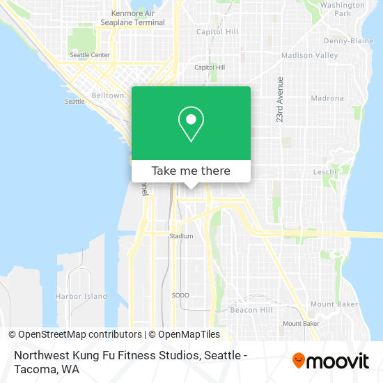 Northwest Kung Fu Fitness Studios map