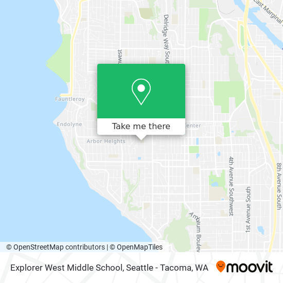 Mapa de Explorer West Middle School
