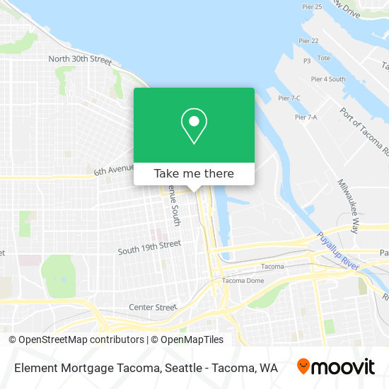 Element Mortgage Tacoma map