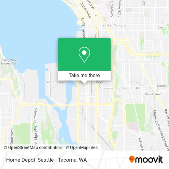 Mapa de Home Depot