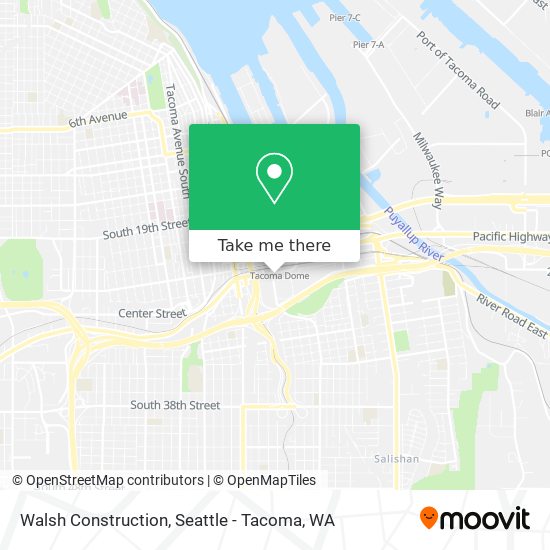 Walsh Construction map