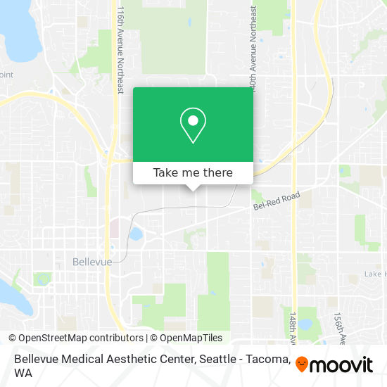 Bellevue Medical Aesthetic Center map