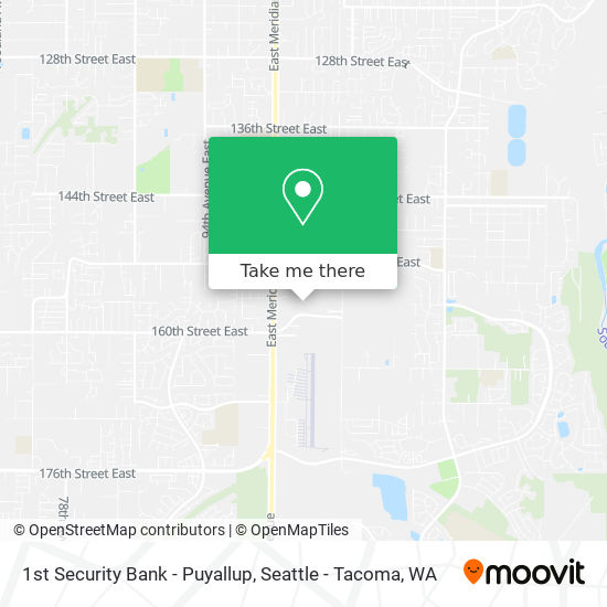 Mapa de 1st Security Bank - Puyallup