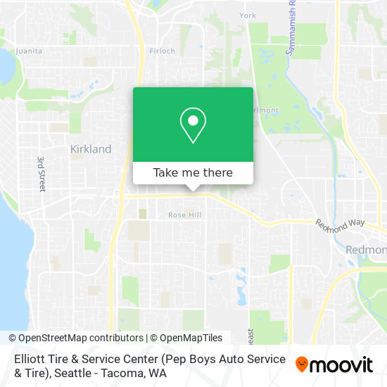 Mapa de Elliott Tire & Service Center (Pep Boys Auto Service & Tire)