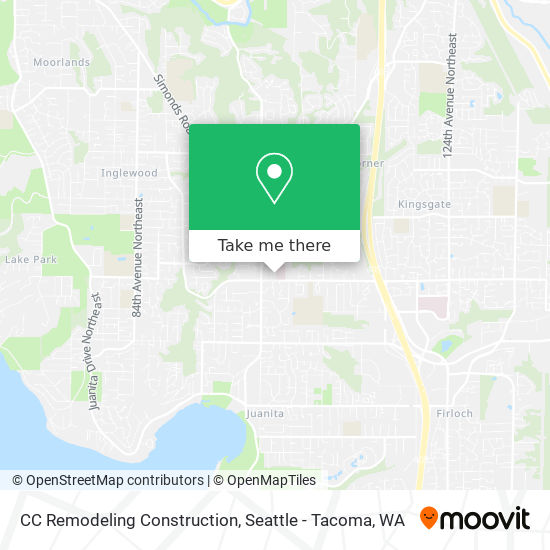 CC Remodeling Construction map