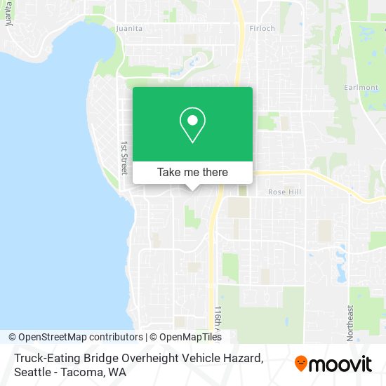 Truck-Eating Bridge Overheight Vehicle Hazard map