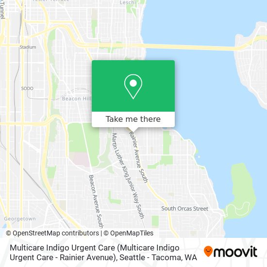 Mapa de Multicare Indigo Urgent Care (Multicare Indigo Urgent Care - Rainier Avenue)