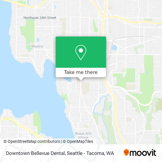 Mapa de Downtown Bellevue Dental