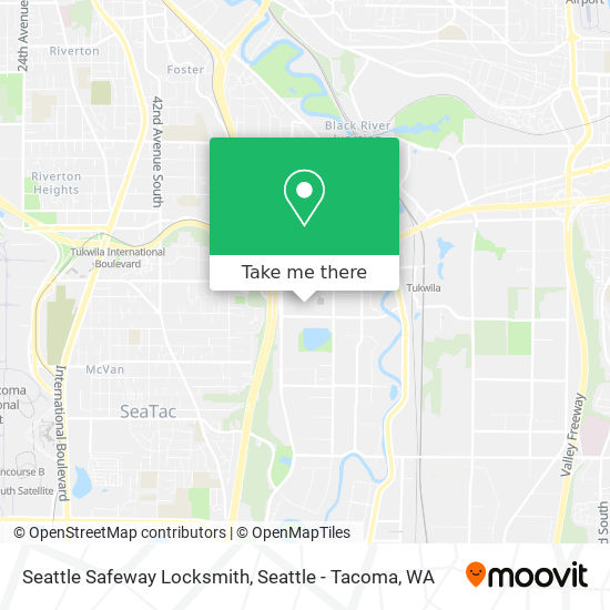 Mapa de Seattle Safeway Locksmith