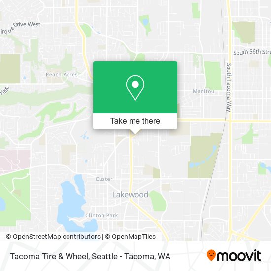 Tacoma Tire & Wheel map