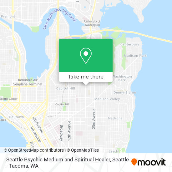 Seattle Psychic Medium and Spiritual Healer map