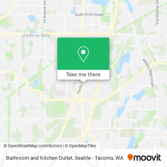 Bathroom and Kitchen Outlet map