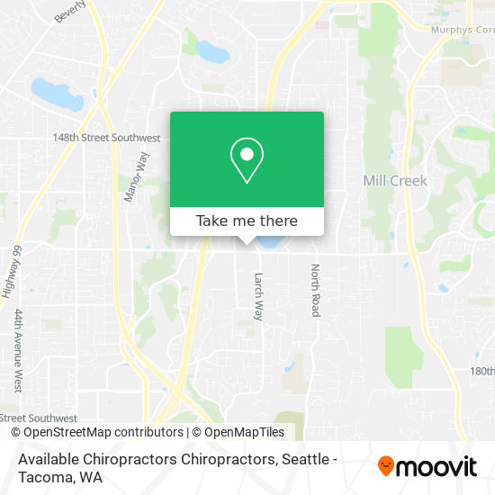 Available Chiropractors Chiropractors map