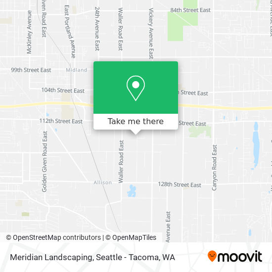 Meridian Landscaping map