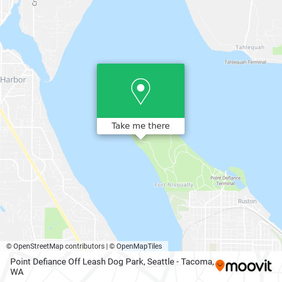 Point Defiance Off Leash Dog Park map