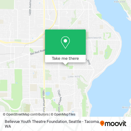 Bellevue Youth Theatre Foundation map
