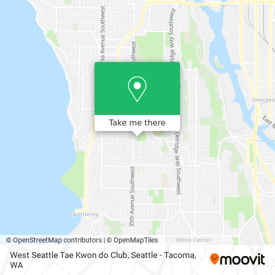 Mapa de West Seattle Tae Kwon do Club