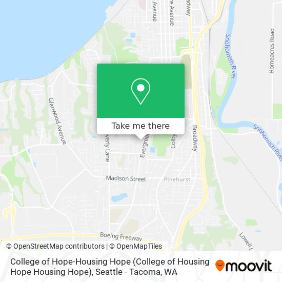 Mapa de College of Hope-Housing Hope