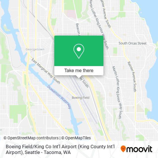 Mapa de Boeing Field / King Co Int'l Airport (King County Int'l Airport)