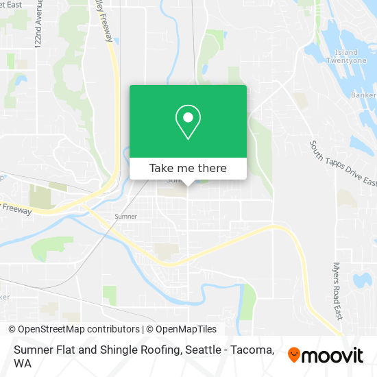 Sumner Flat and Shingle Roofing map