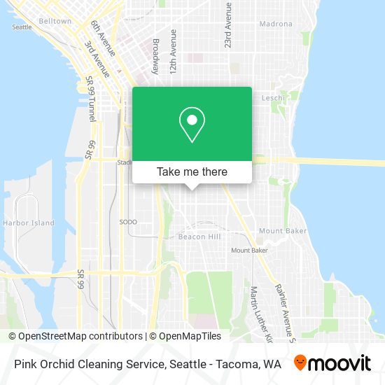 Mapa de Pink Orchid Cleaning Service